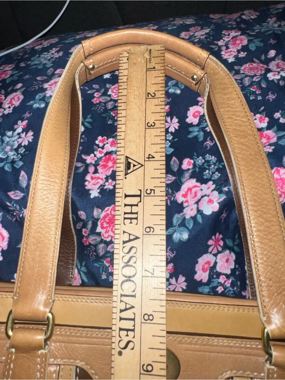Vintage Coach Hampton signature stripe satchel No11609
